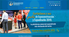 Desktop Screenshot of expoconstruccionyexpodiseno.com