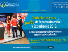 Tablet Screenshot of expoconstruccionyexpodiseno.com